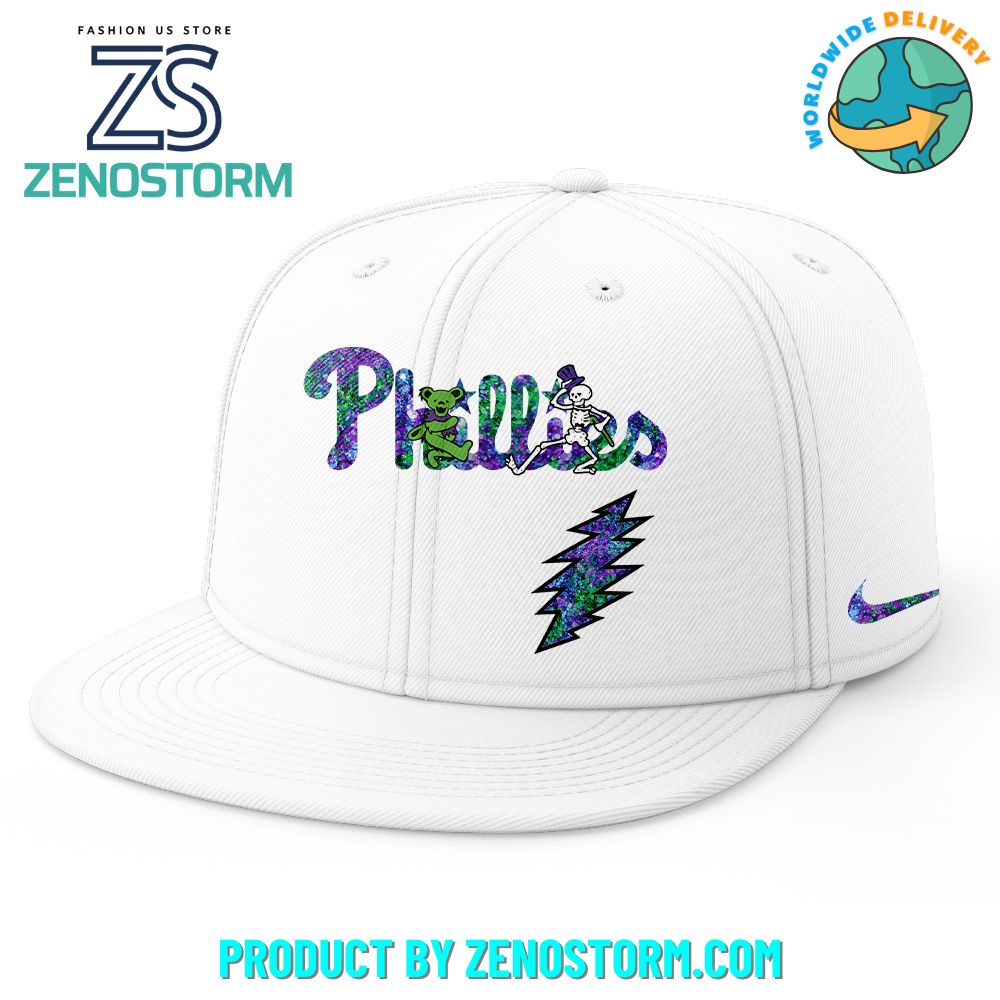 Philadelphia Phillies MLB x Grateful Dead Night Snapback 2025 Philadelphia Phillies MLB x Grateful Dead Night Snapback 2025