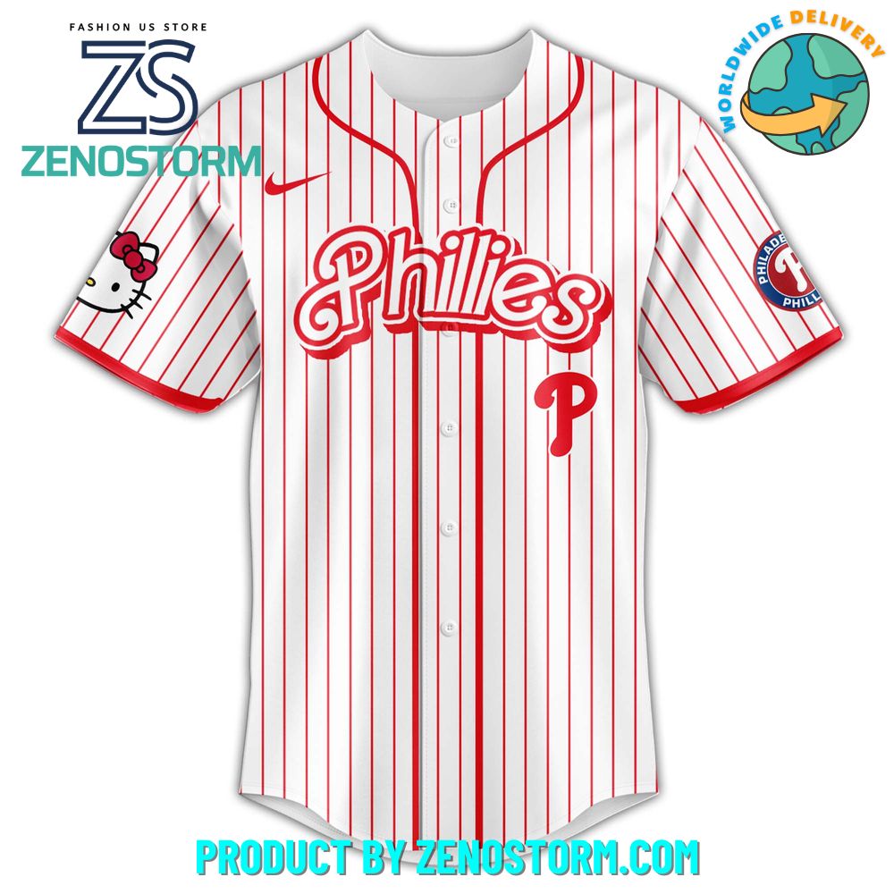 Philadelphia Phillies MLB x Hello Kitty Night Jersey 2025 Philadelphia Phillies MLB x Hello Kitty Night Jersey 2025