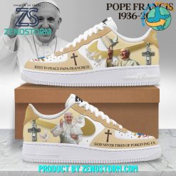 Pope Francis Rest In Peace Papa Francisco Nike Air Force 1