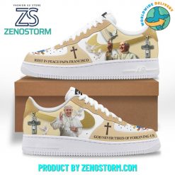 Pope Francis Rest In Peace Papa Francisco Nike Air Force 1