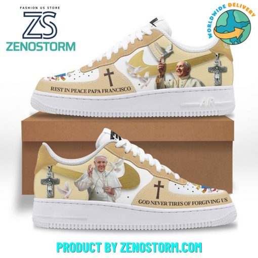 Pope Francis Rest In Peace Papa Francisco Nike Air Force 1