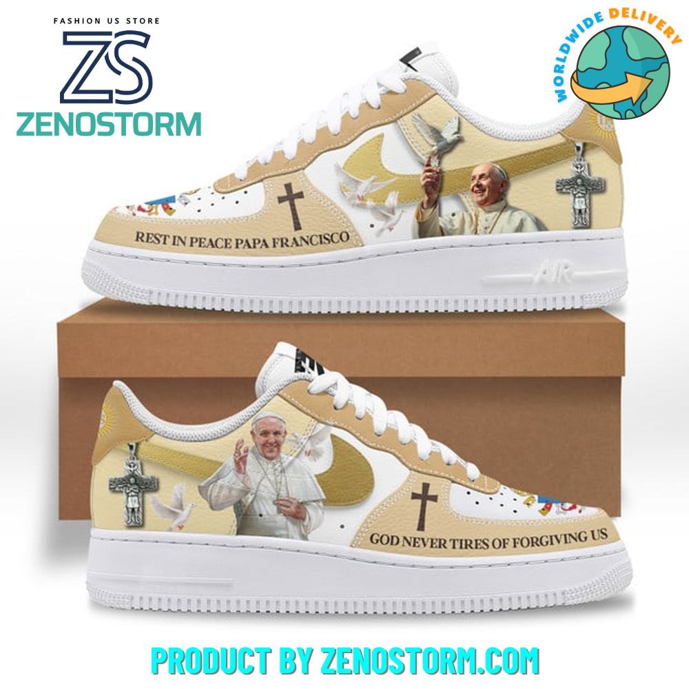 Pope Francis Rest In Peace Papa Francisco Nike Air Force 1 Pope Francis Rest In Peace Papa Francisco Nike Air Force 1