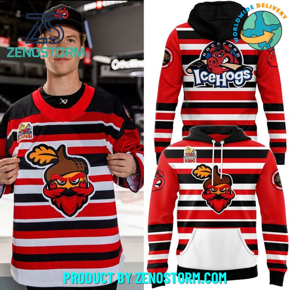 Rockford IceHogs Rockford Mighty Oaks Special Hoodie Set 2025 Rockford IceHogs Rockford Mighty Oaks Special Hoodie Set 2025