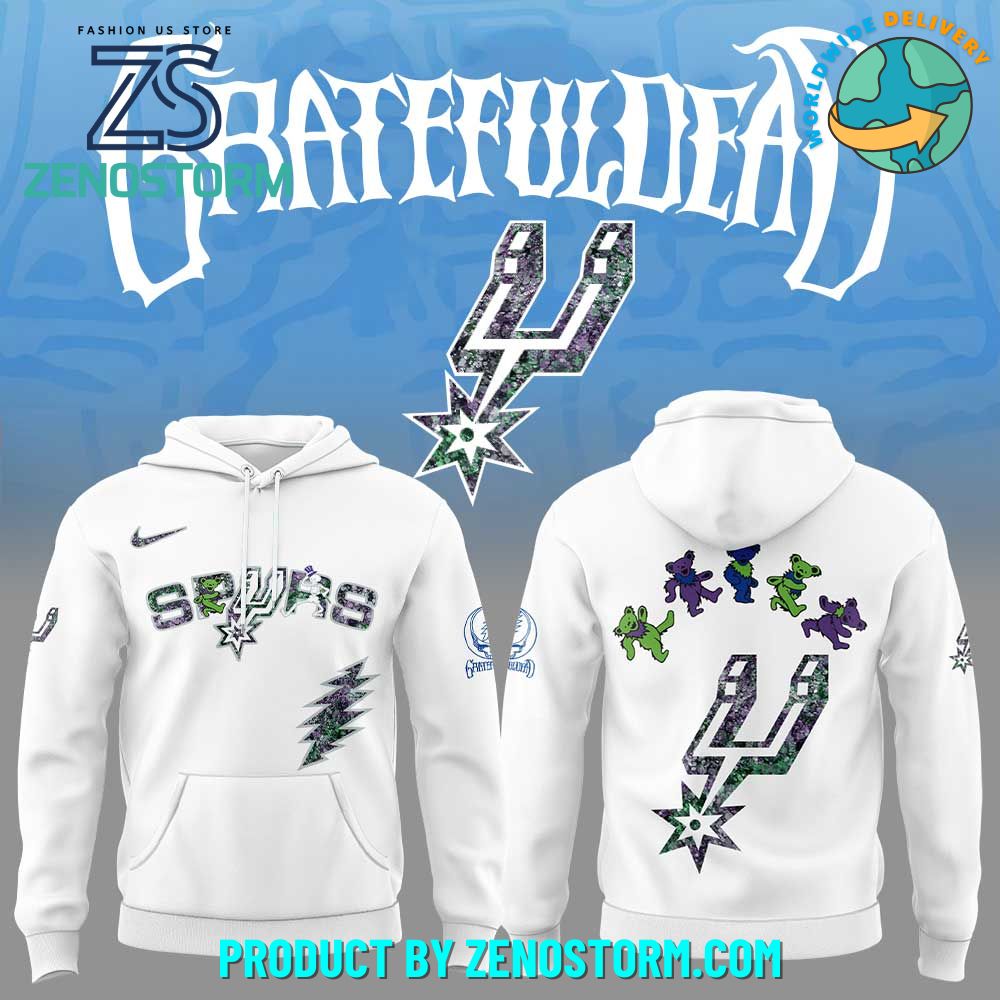 San Antonio Spurs NBA x Grateful Dead Night 2025 Hoodie Set San Antonio Spurs NBA x Grateful Dead Night 2025 Hoodie Set