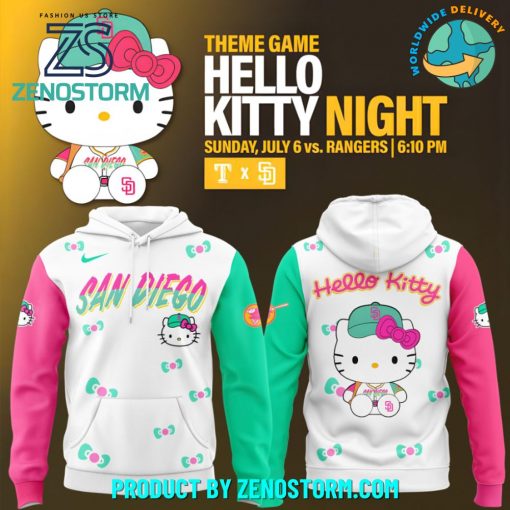 San Diego Padres MLB x Hello Kitty New Hoodie Set 2025