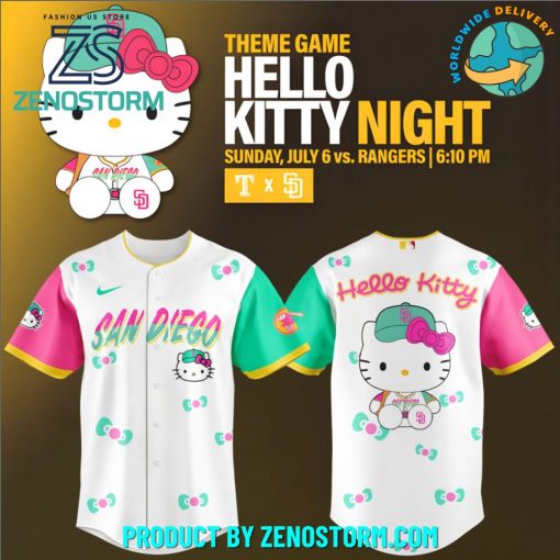 San Diego Padres MLB x Hello Kitty New Jersey 2025