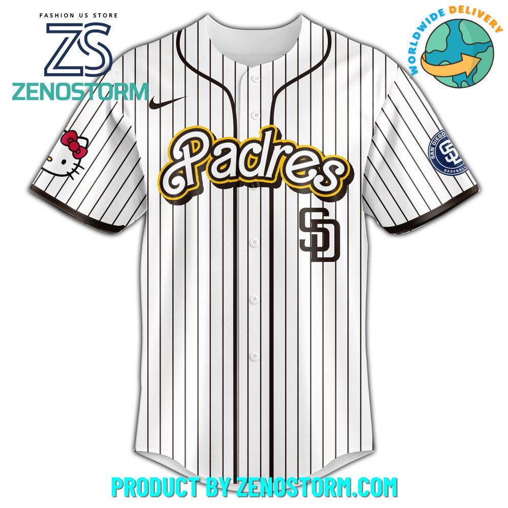 San Diego Padres MLB x Hello Kitty Night Jersey 2025 San Diego Padres MLB x Hello Kitty Night Jersey 2025