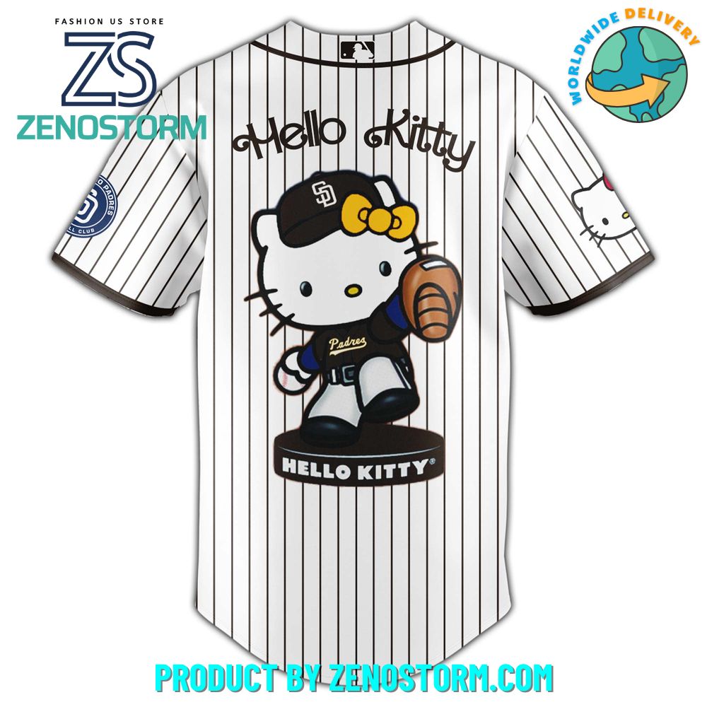 San Diego Padres MLB x Hello Kitty Night Jersey 2025 San Diego Padres MLB x Hello Kitty Night Jersey 2025