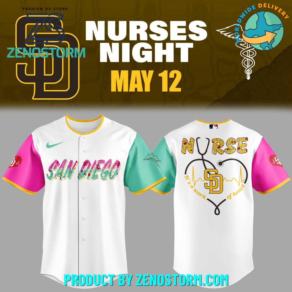 San Diego Padres MLB x Nurses Night 2025 Jersey San Diego Padres MLB x Nurses Night 2025 Jersey