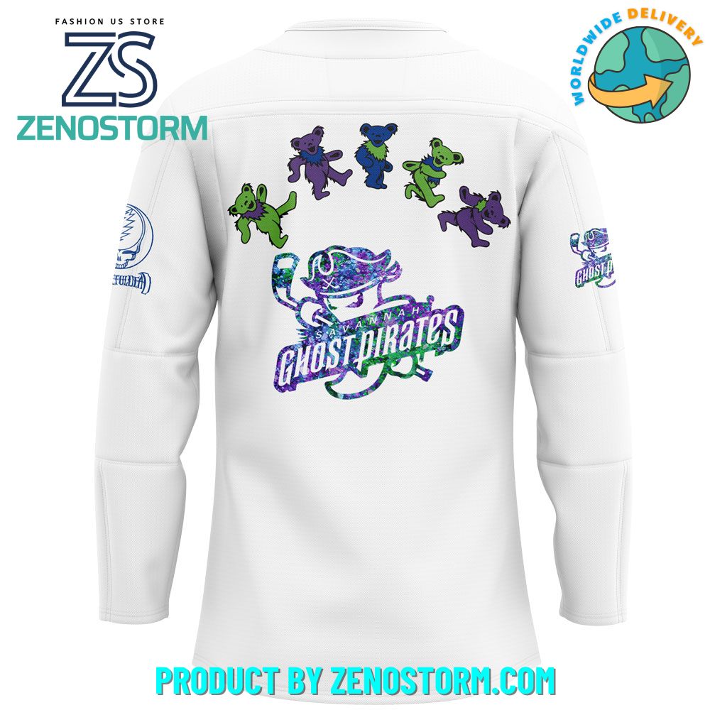 Savannah Ghost Pirates x Grateful Dead Night 2025 Jersey Savannah Ghost Pirates x Grateful Dead Night 2025 Jersey
