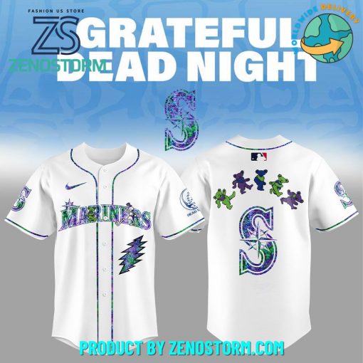 Seattle Mariners MLB x Grateful Dead Night Jersey 2025