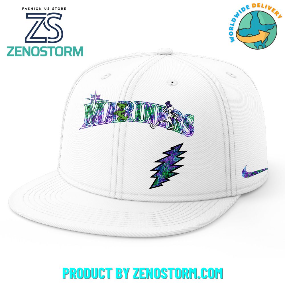 Seattle Mariners MLB x Grateful Dead Night Snapback 2025 Seattle Mariners MLB x Grateful Dead Night Snapback 2025