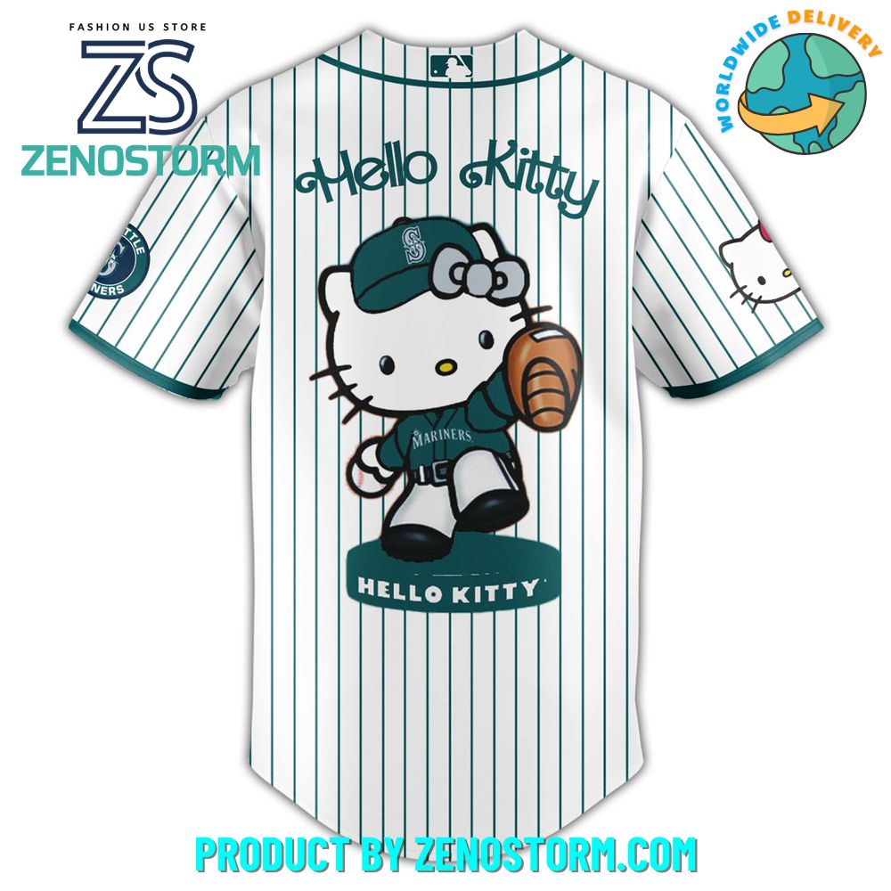 Seattle Mariners MLB x Hello Kitty Night Jersey 2025 Seattle Mariners MLB x Hello Kitty Night Jersey 2025