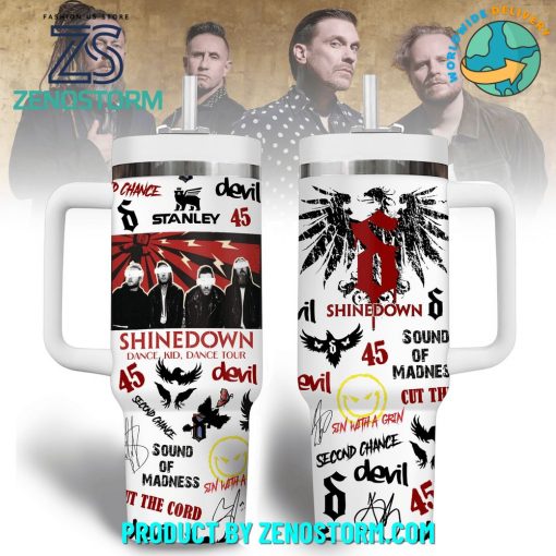 Shinedown Band Dance, Kid, Dance Tour 2025 Stanley Tumbler