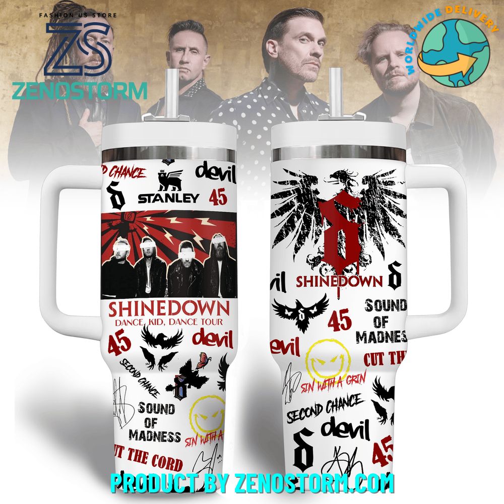 Shinedown Band Dance, Kid, Dance Tour 2025 Stanley Tumbler Shinedown Band Dance, Kid, Dance Tour 2025 Stanley Tumbler