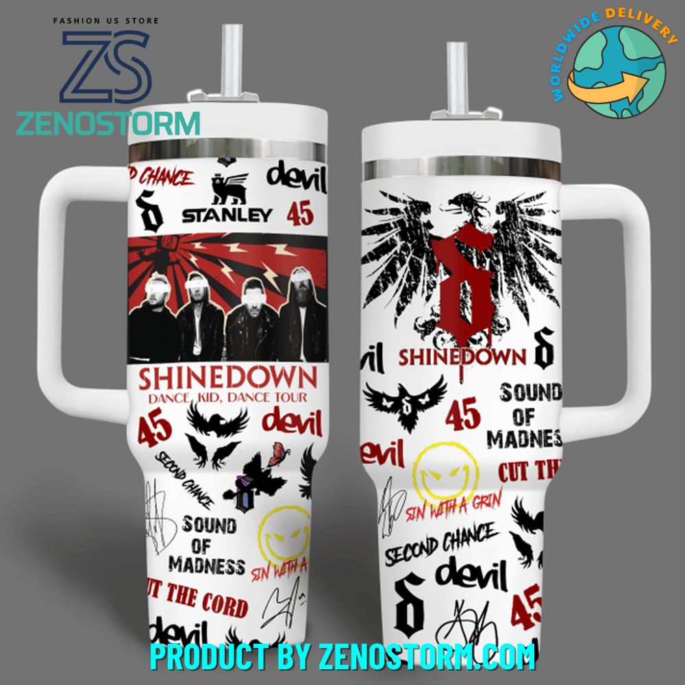 Shinedown Band Dance, Kid, Dance Tour 2025 Stanley Tumbler Shinedown Band Dance, Kid, Dance Tour 2025 Stanley Tumbler
