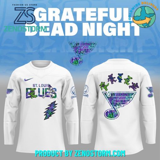 St. Louis Blues NHL x Grateful Dead Night 2025 Jersey