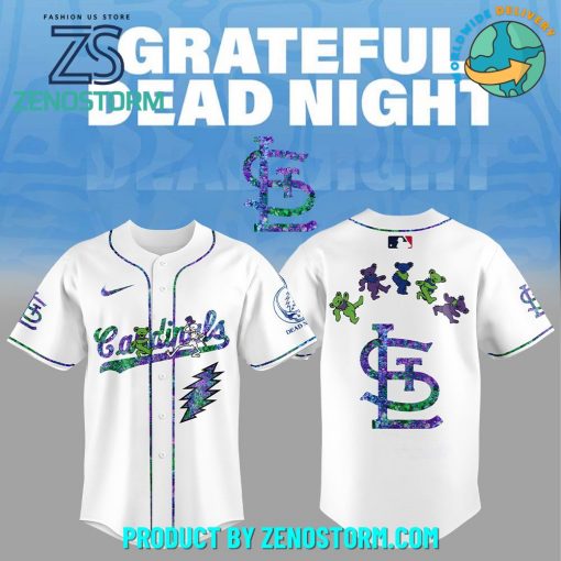 St. Louis Cardinals MLB x Grateful Dead Night Jersey 2025