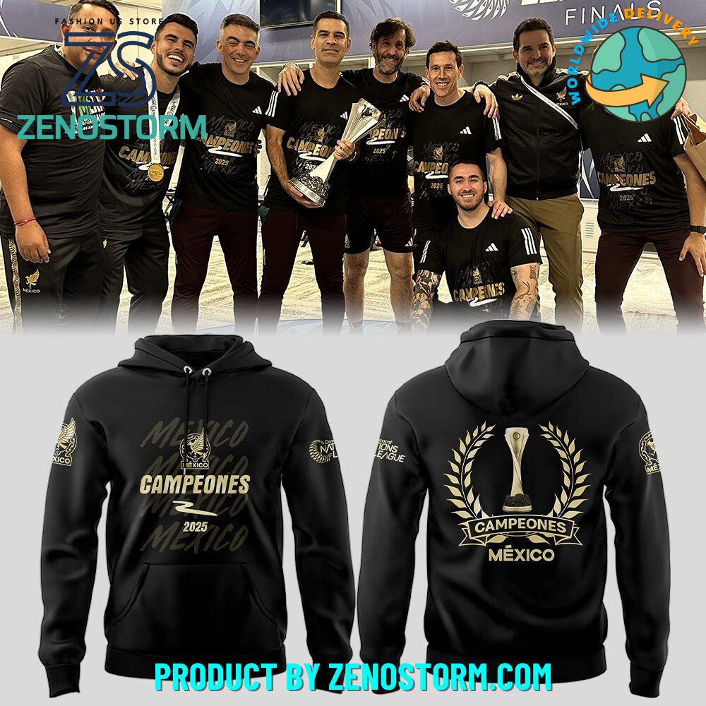 Team Mexico Champions Concacaf Nations League 2025 Hoodie Set Team Mexico Champions Concacaf Nations League 2025 Hoodie Set
