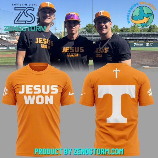 Tennessee Vols Baseball JESUS WON 2025 Shirt