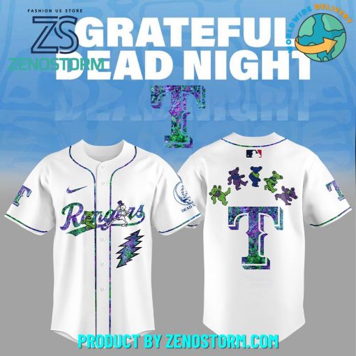 Texas Rangers MLB x Grateful Dead Night Jersey 2025