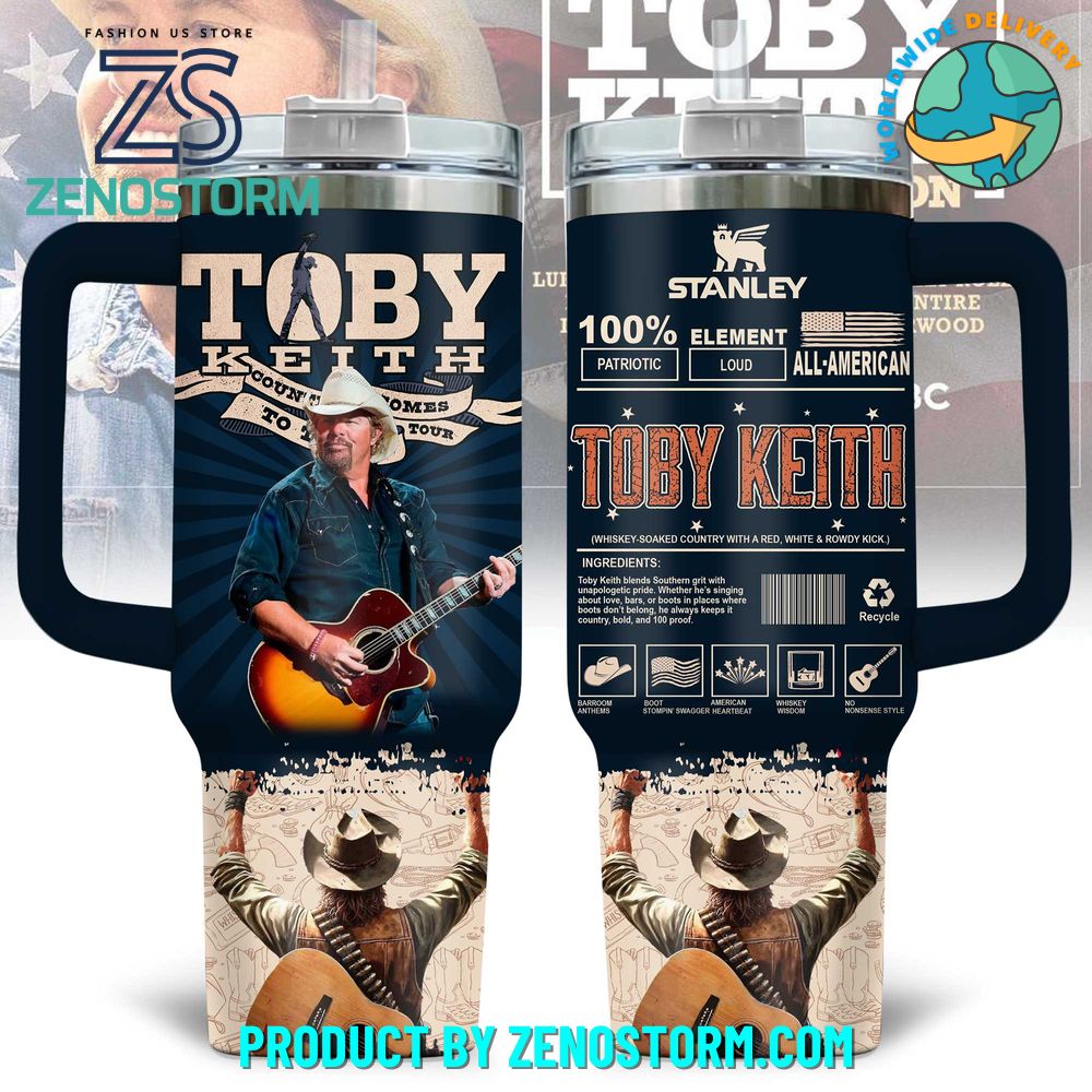 Toby Keith Courtesy of the Red, White and Blue Stanley Tumbler Toby Keith Courtesy of the Red, White and Blue Stanley Tumbler
