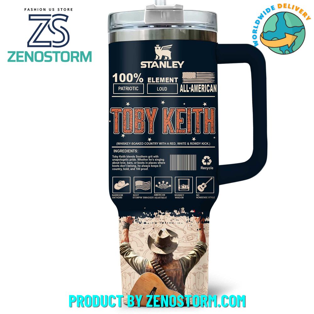 Toby Keith Courtesy of the Red, White and Blue Stanley Tumbler Toby Keith Courtesy of the Red, White and Blue Stanley Tumbler