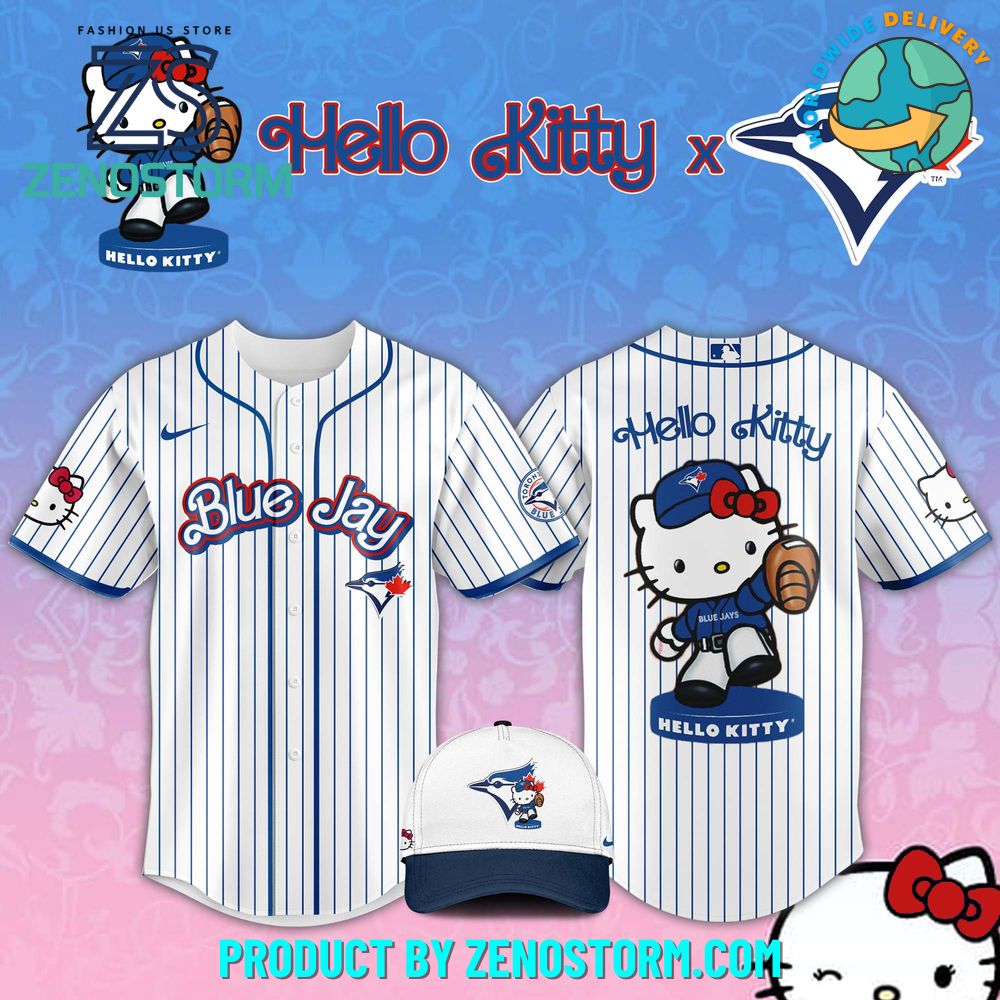 Toronto Blue Jays MLB x Hello Kitty Night Jersey 2025 Toronto Blue Jays MLB x Hello Kitty Night Jersey 2025