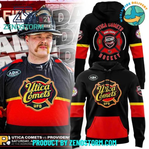 Utica Comets x Fire Department Limited Edition Hoodie Set 2025