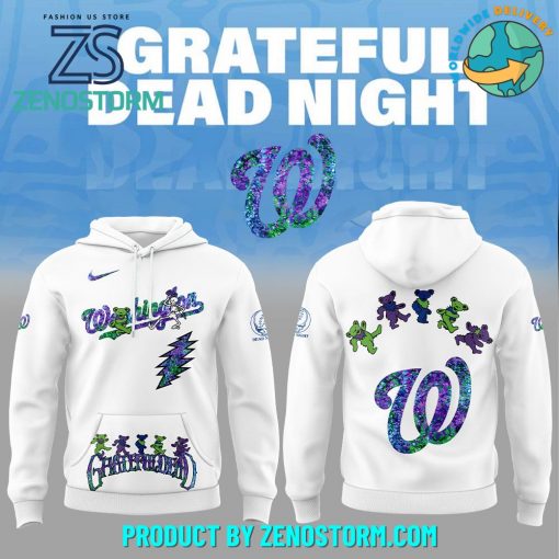 Washington Nationals MLB x Grateful Dead Night Hoodie Set 2025