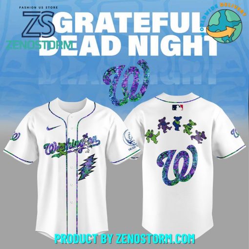Washington Nationals MLB x Grateful Dead Night Jersey 2025