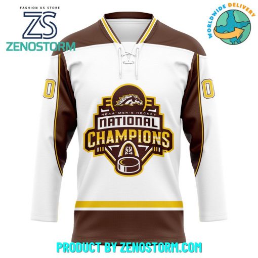 Western Michigan Broncos 2025 National Hockey Champions Jersey