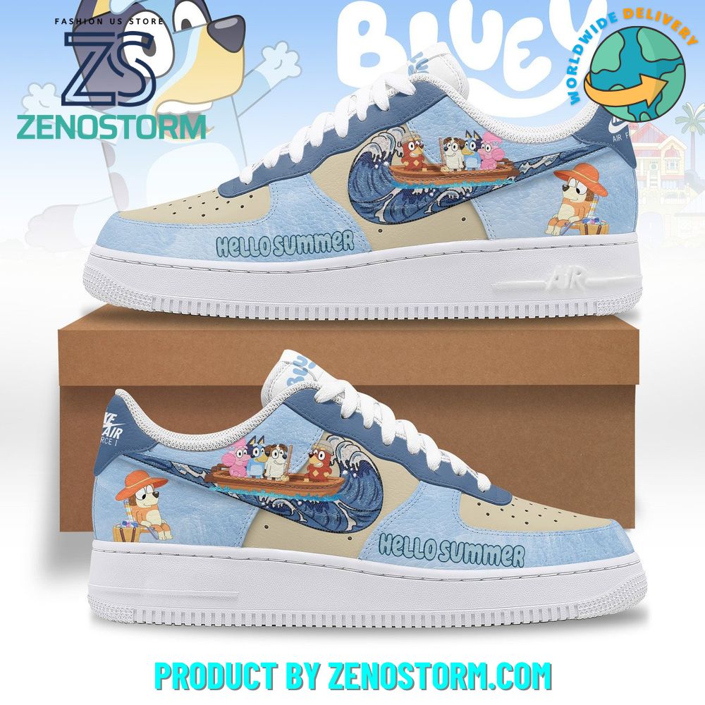 Bluey Hello Summer 2025 Limited Nike Air Force 1 Bluey Hello Summer 2025 Limited Nike Air Force 1