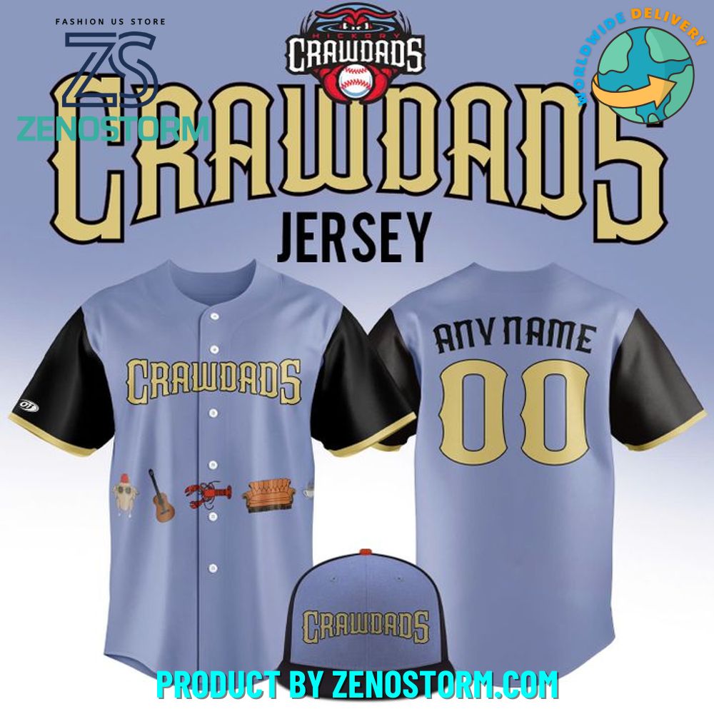 Hickory Crawdads Baseball x Friends Day Night 2025 Jersey Hickory Crawdads Baseball x Friends Day Night 2025 Jersey