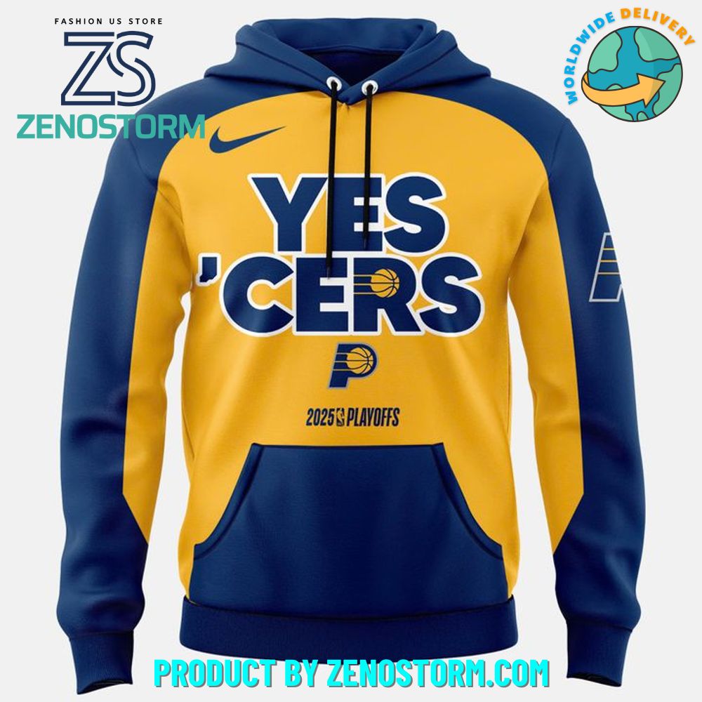 Indiana Pacers 2025 NBA Playoffs Yes 'Cers Hoodie Set Indiana Pacers 2025 NBA Playoffs Yes 'Cers Hoodie Set