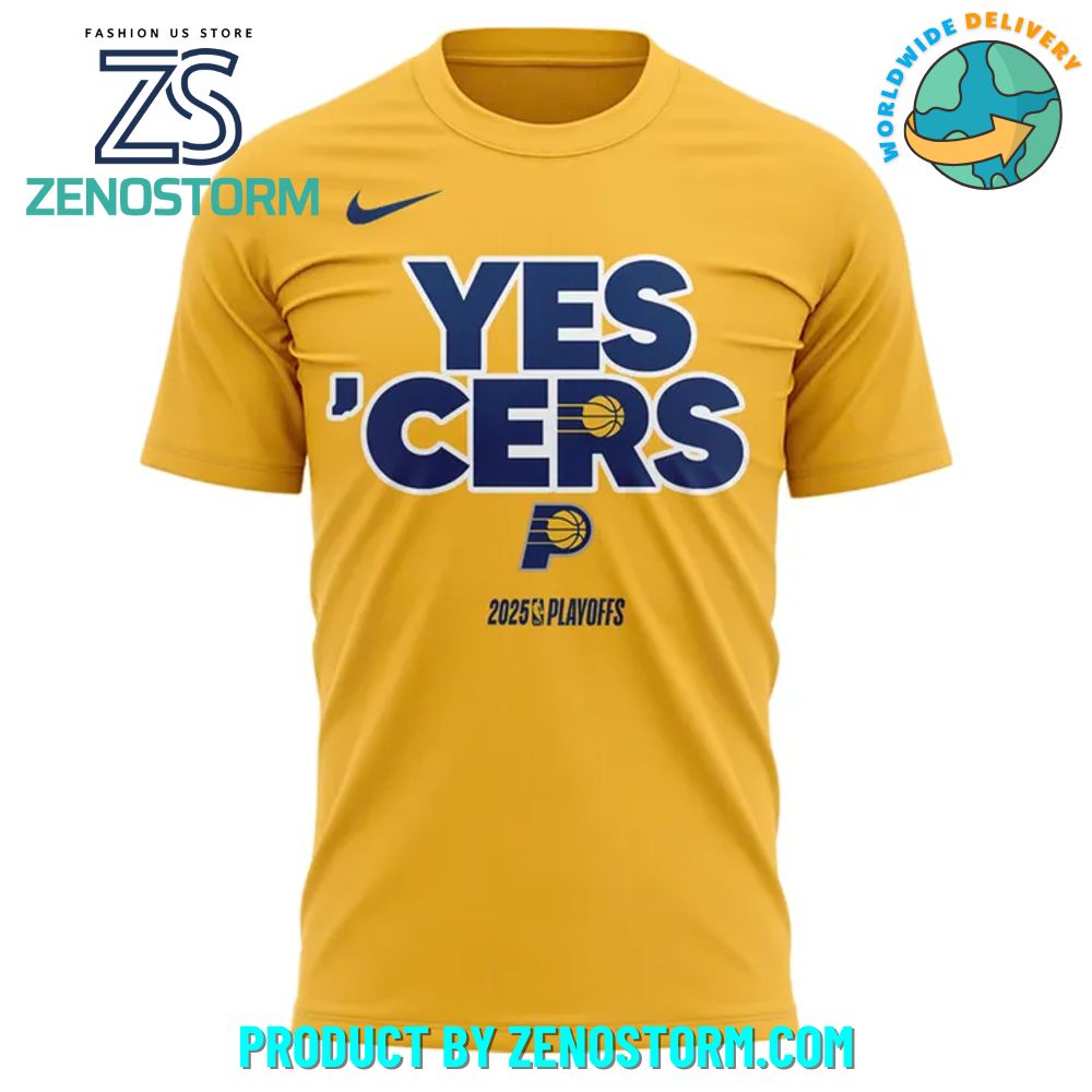 Indiana Pacers 2025 NBA Playoffs Yes 'Cers Shirt Indiana Pacers 2025 NBA Playoffs Yes 'Cers Shirt