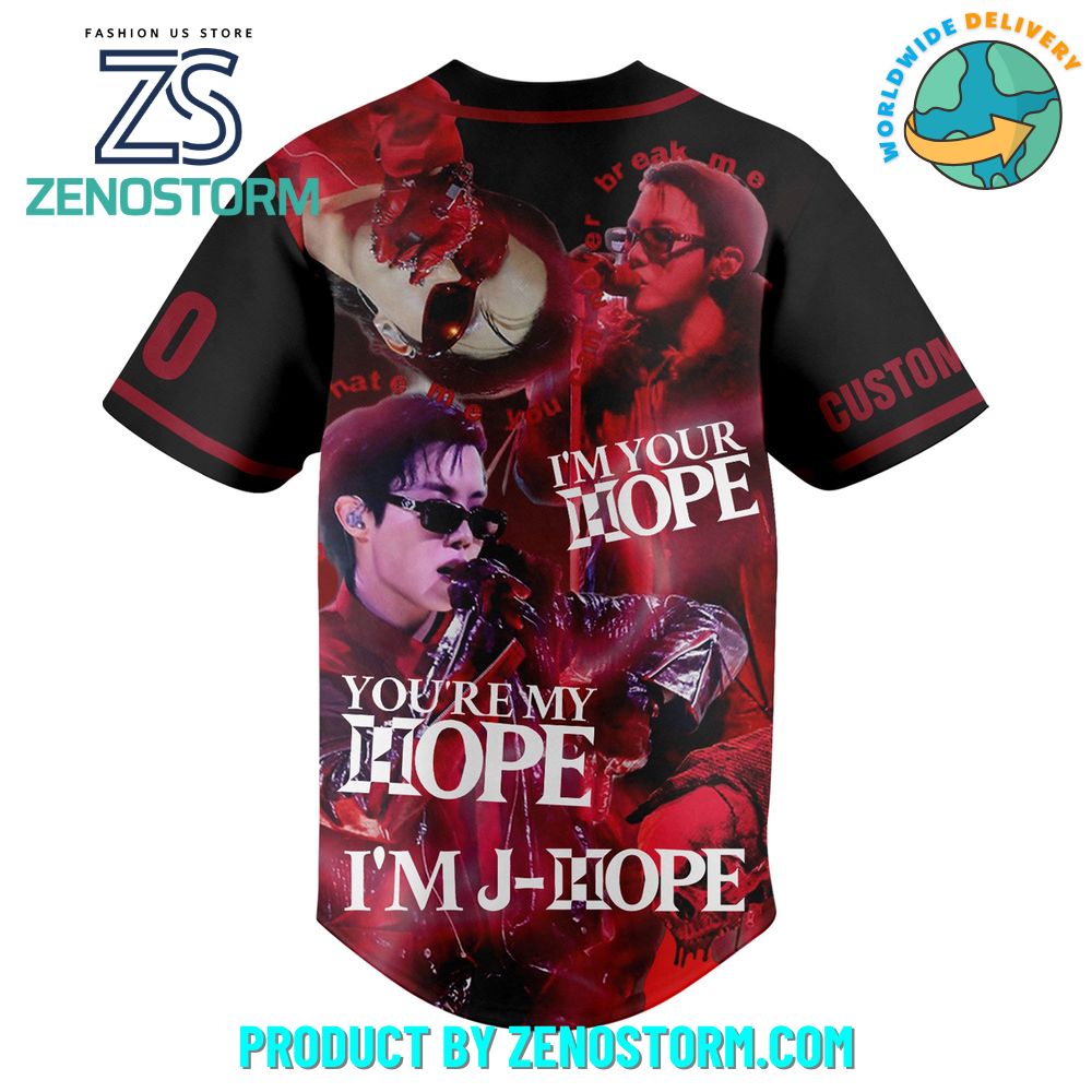 J-Hope BTS On The Stage Tour 2025 Baseball Jersey J-Hope BTS On The Stage Tour 2025 Baseball Jersey