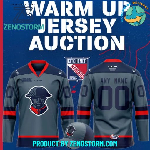 Kitchener Rangers 2025 Sun Life Warm-up Hockey Jersey